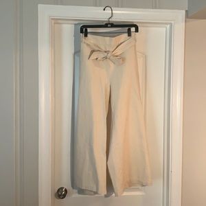 NEVER WORN J Crew cream wide leg pants